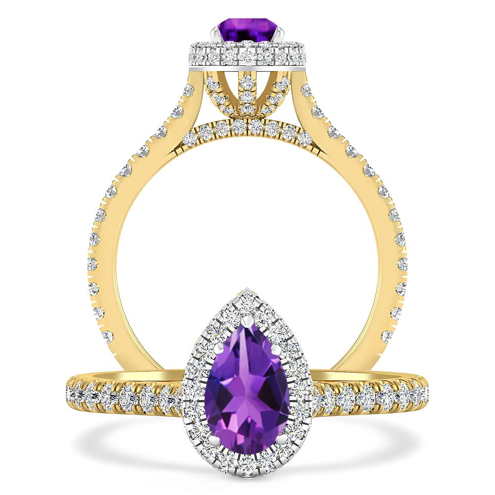 Yellow Gold - Amethyst