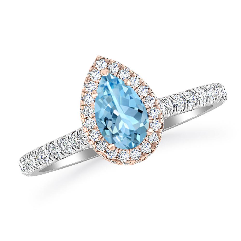 White Gold - Aquamarine