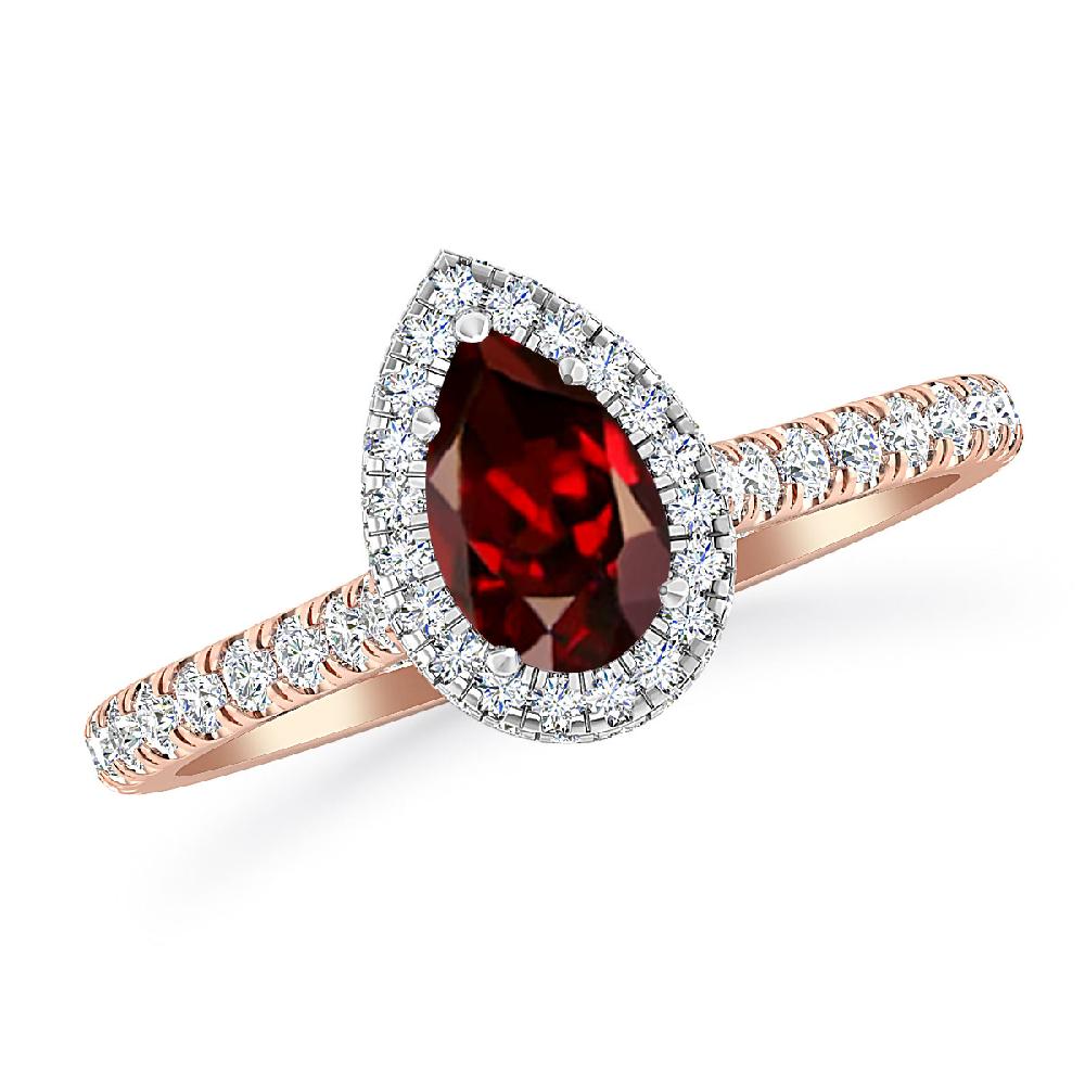 Rose Gold - Garnet