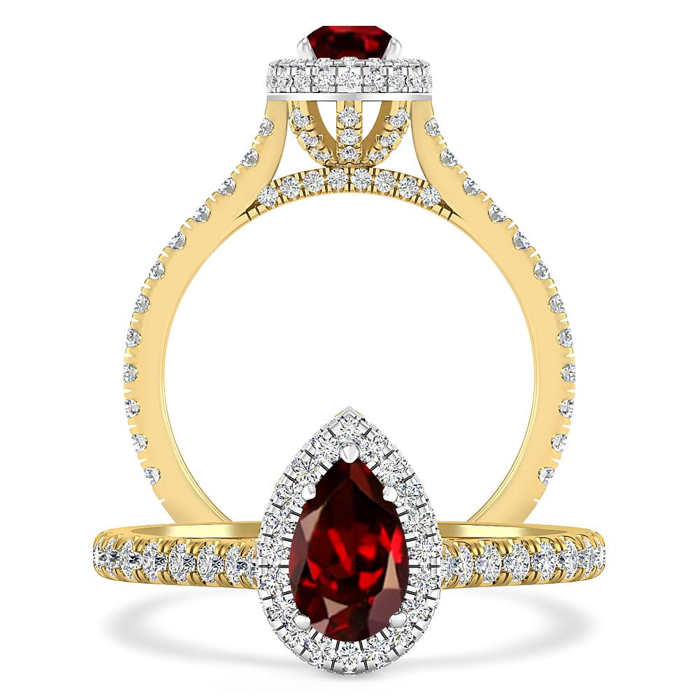 Yellow Gold - Garnet