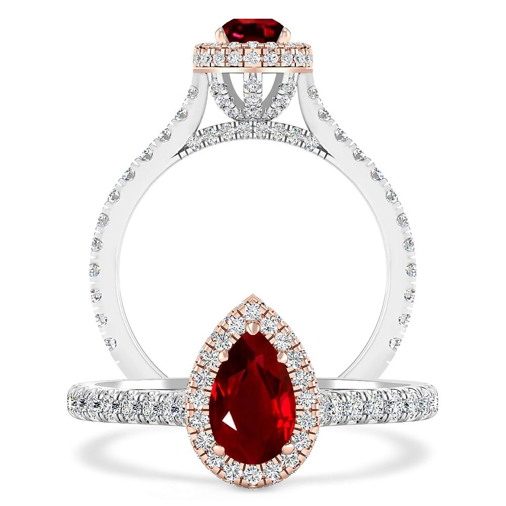 White Gold - Ruby