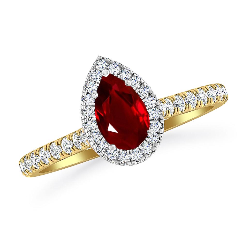 Yellow Gold - Ruby