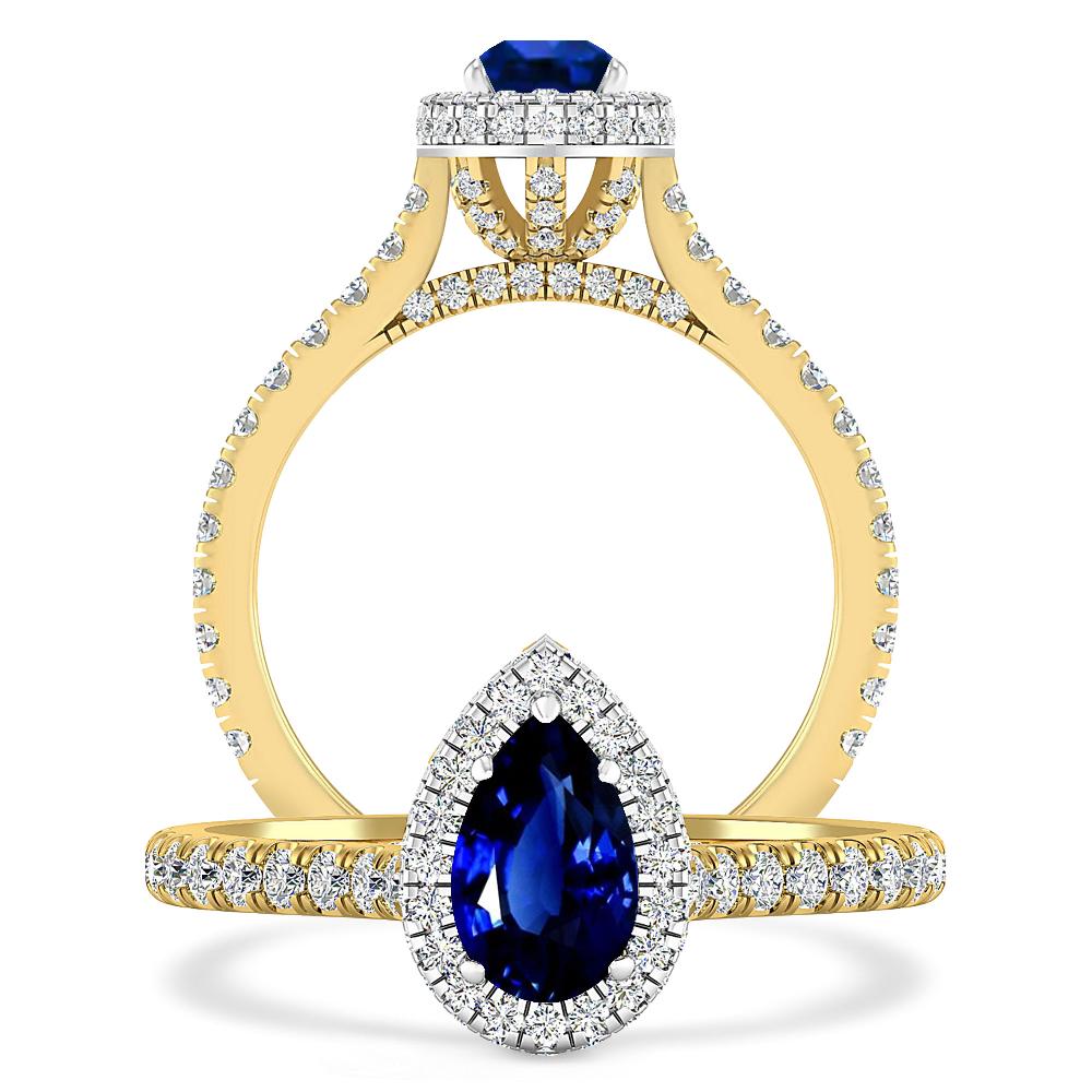 Yellow Gold - Sapphire