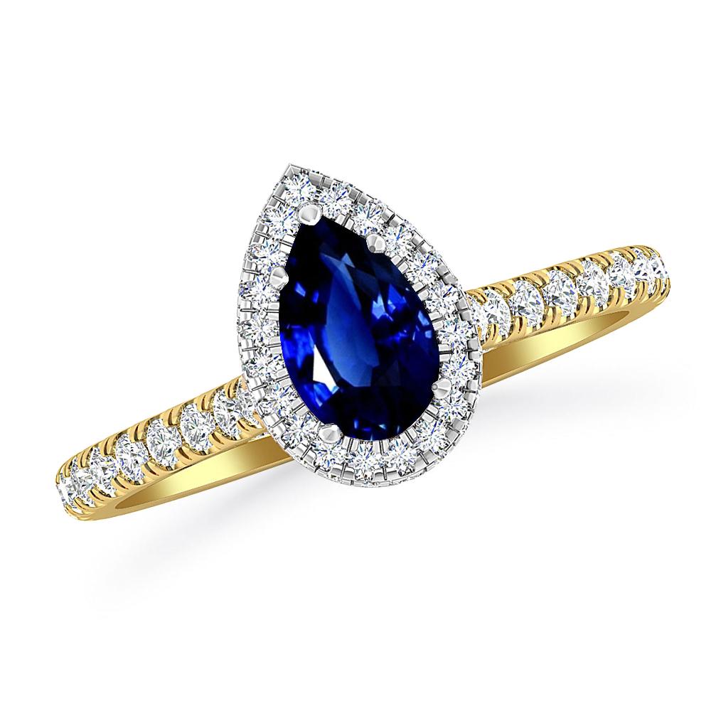 Yellow Gold - Sapphire