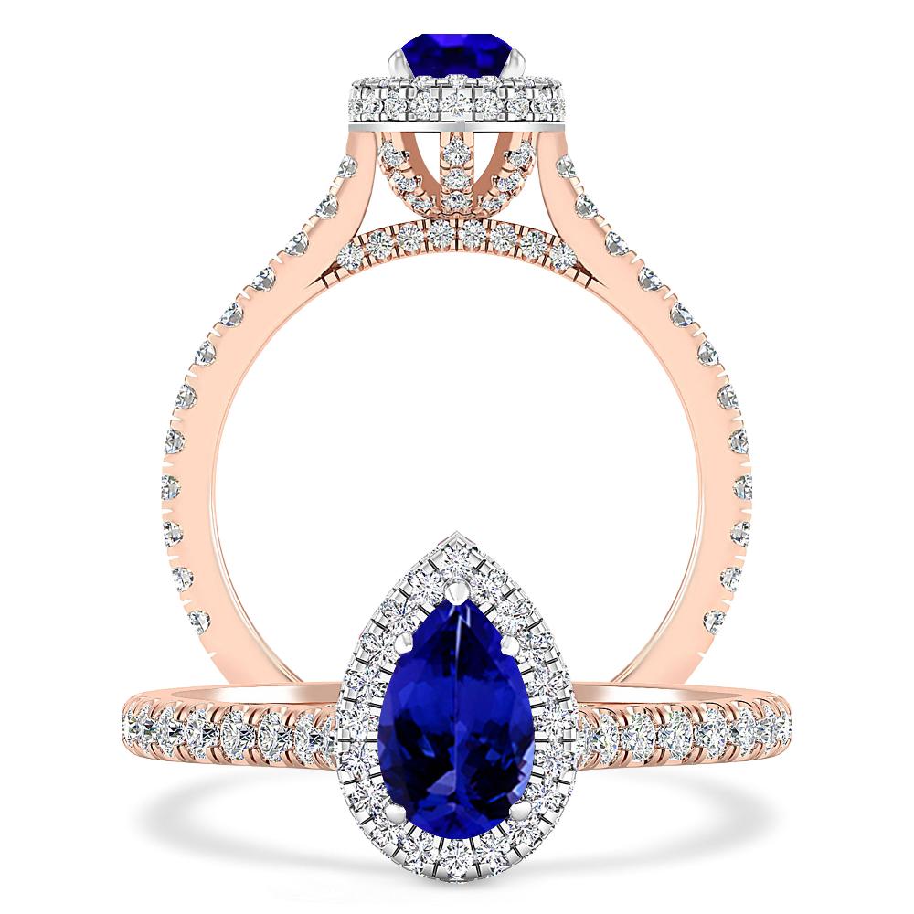 Rose Gold - Tanzanite