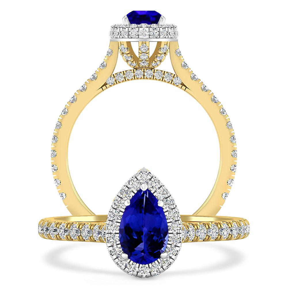 Yellow Gold - Tanzanite