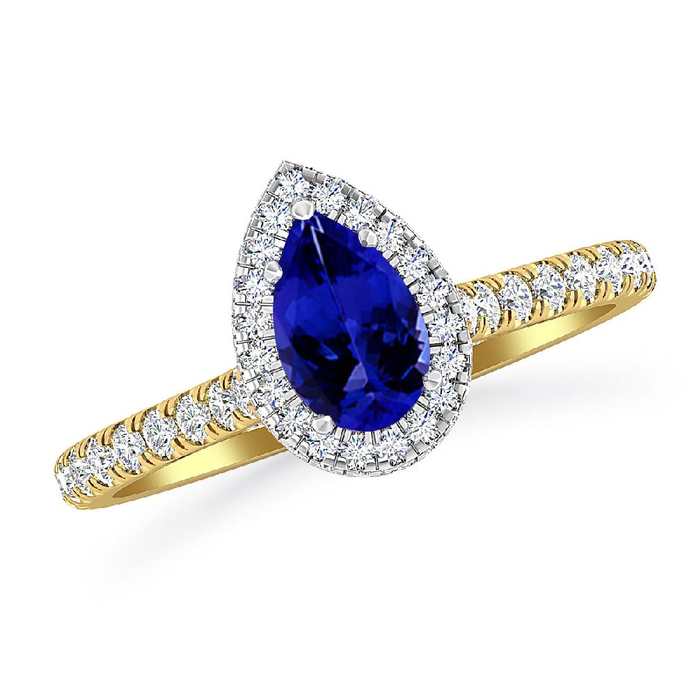 Yellow Gold - Tanzanite