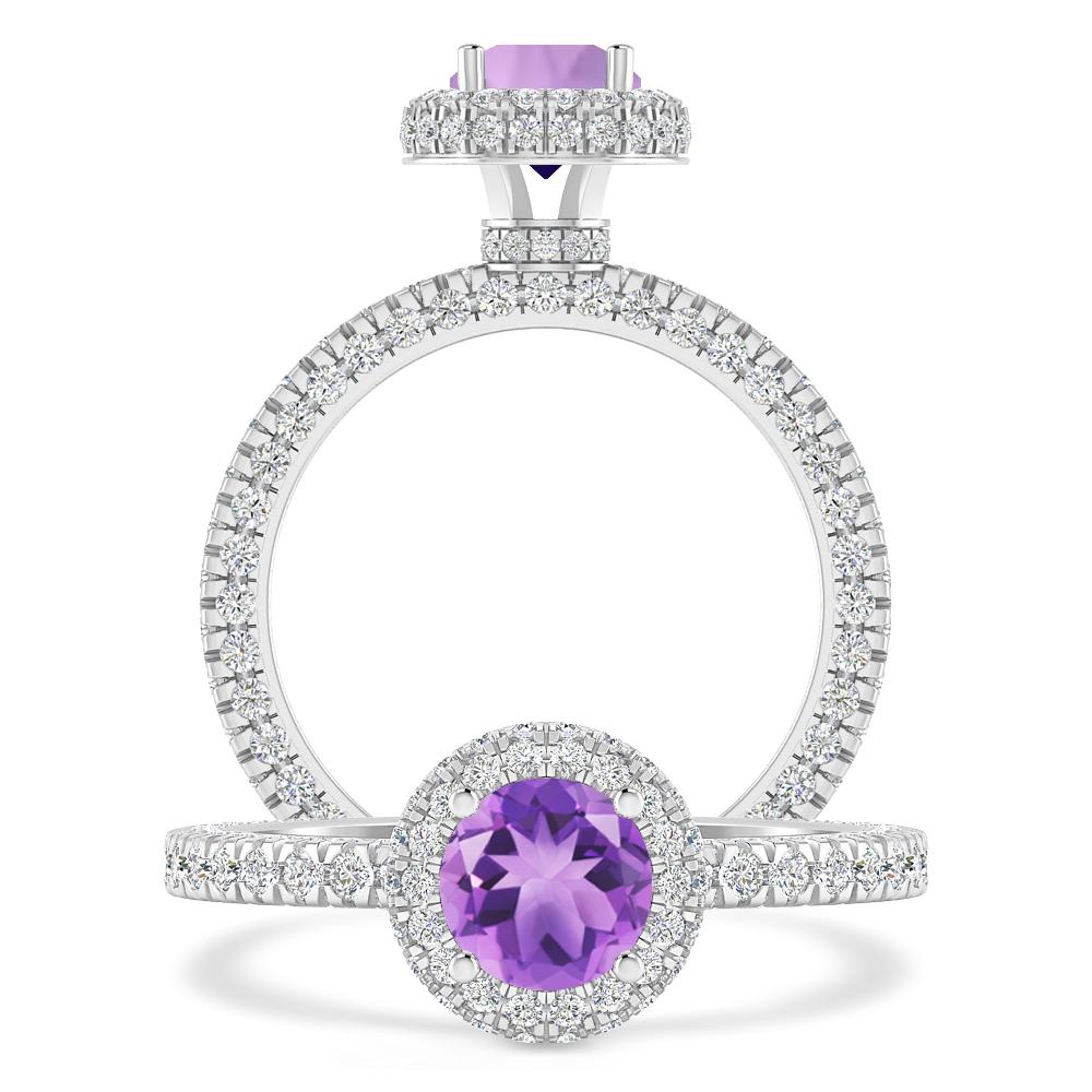 White Gold - Amethyst