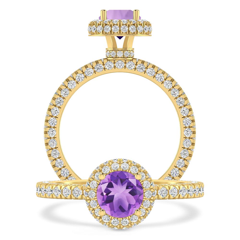 Yellow Gold - Amethyst