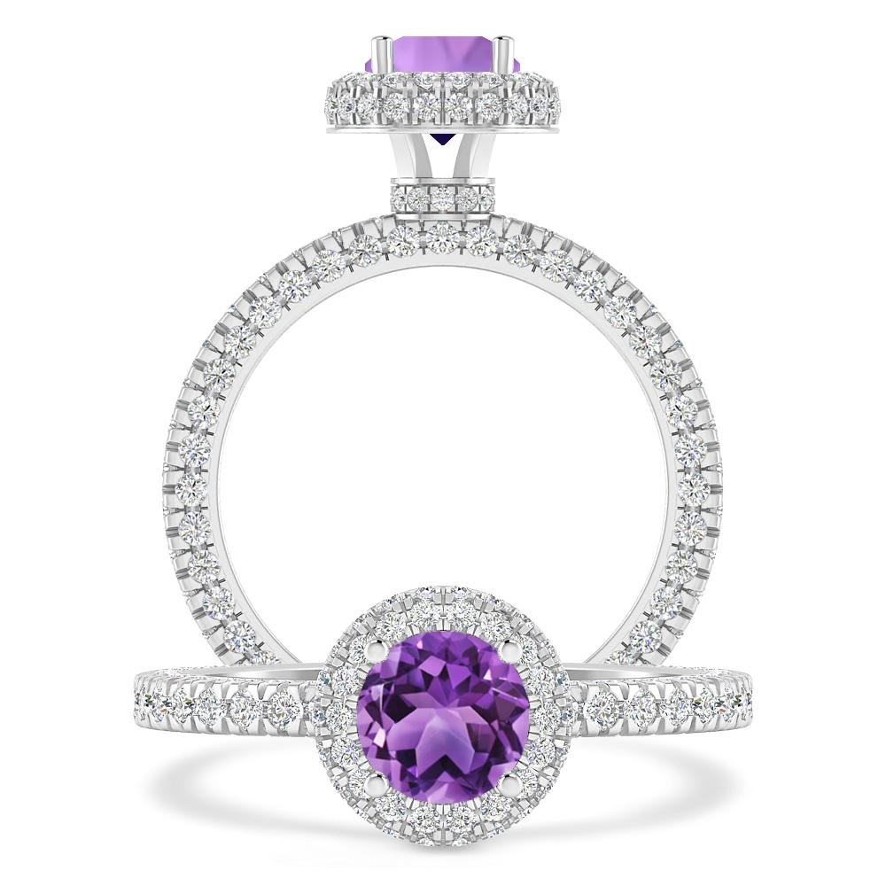 White Gold - Amethyst