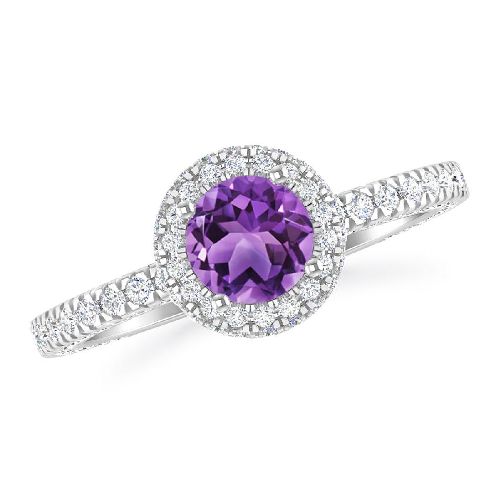 White Gold - Amethyst