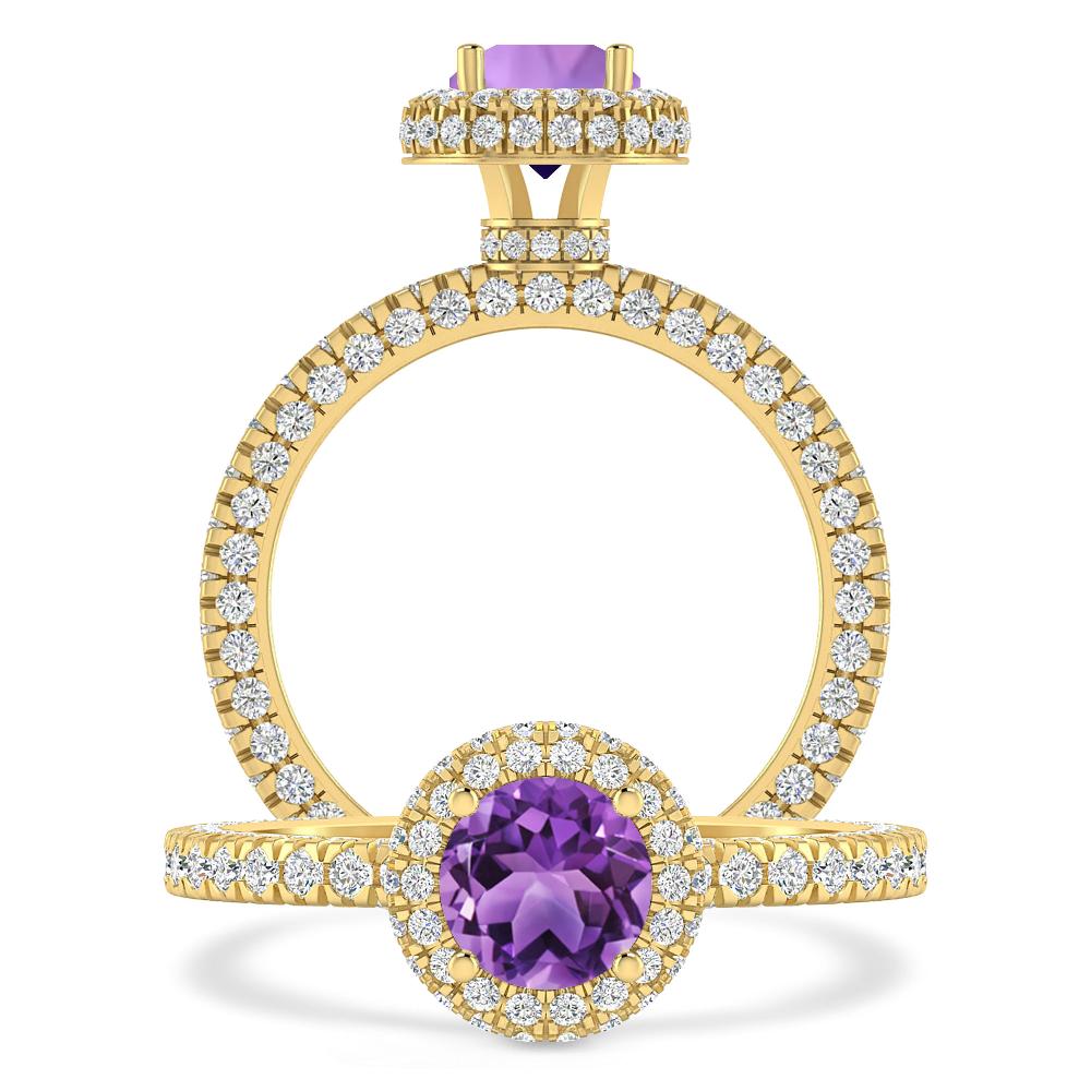 Yellow Gold - Amethyst