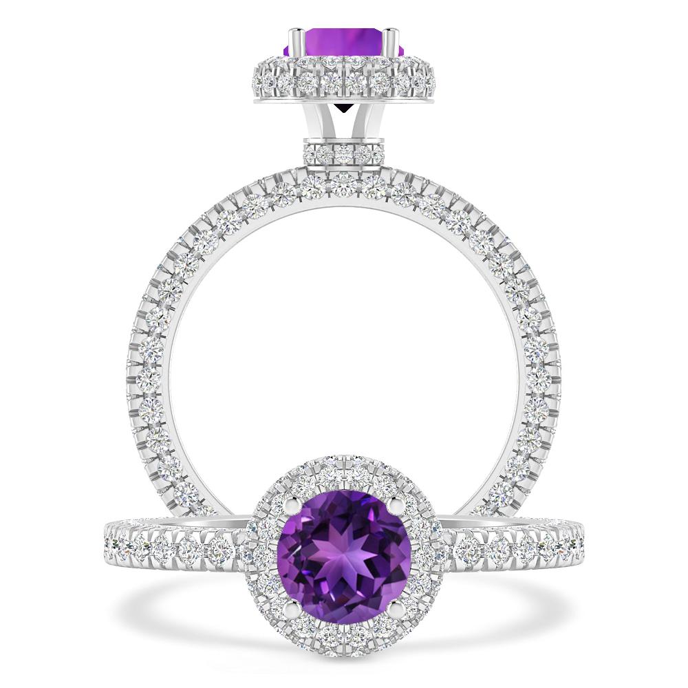 White Gold - Amethyst