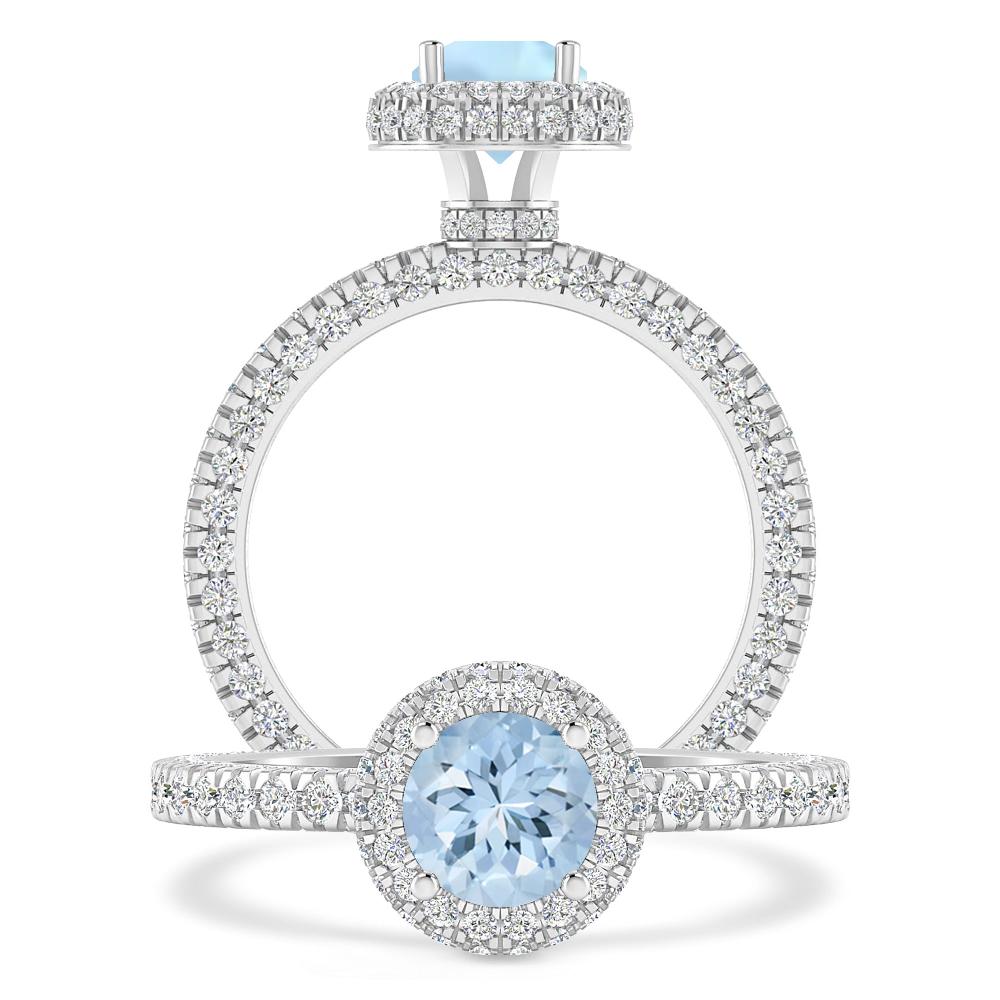 White Gold - Aquamarine