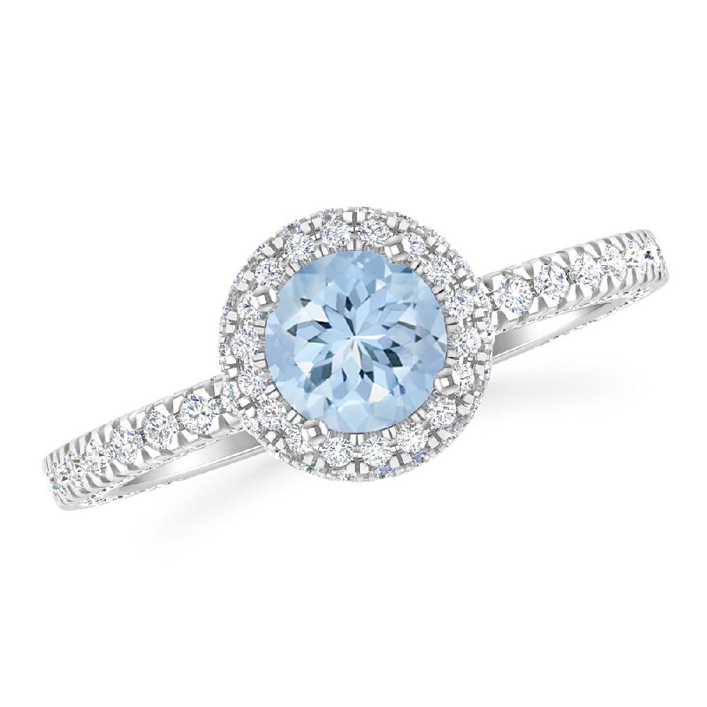 White Gold - Aquamarine