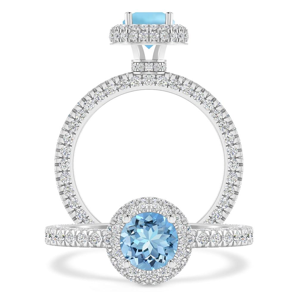 White Gold - Aquamarine