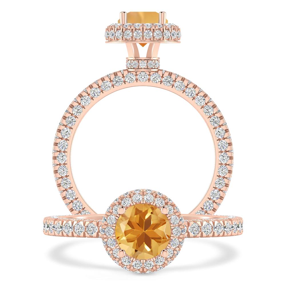 Rose Gold - Citrine