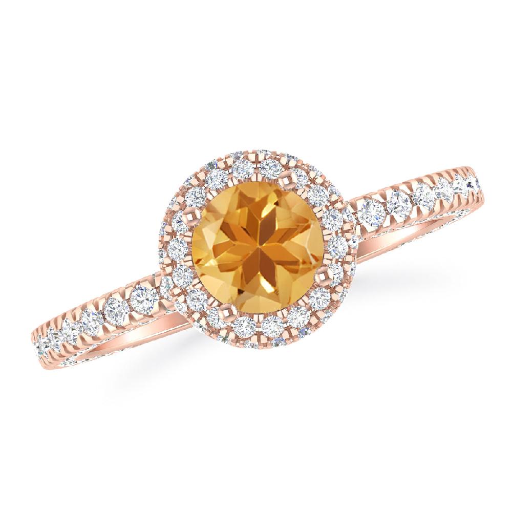 Rose Gold - Citrine