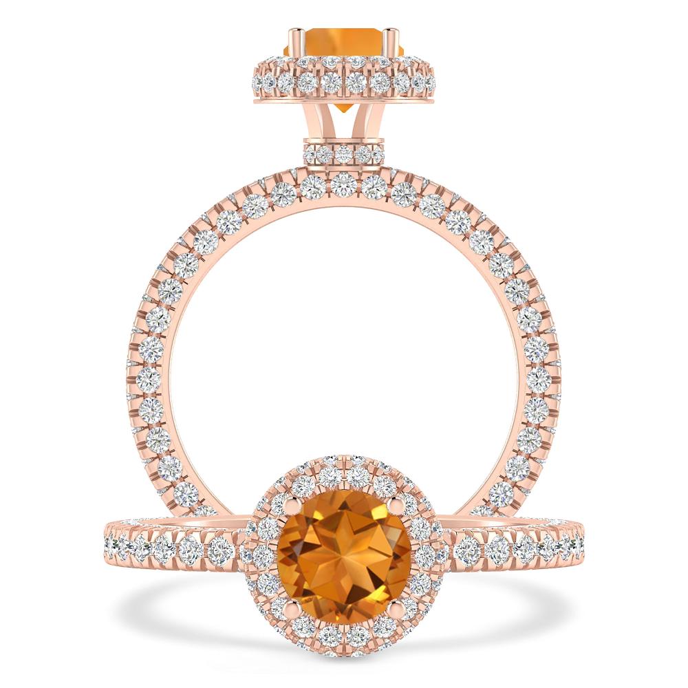 Rose Gold - Citrine