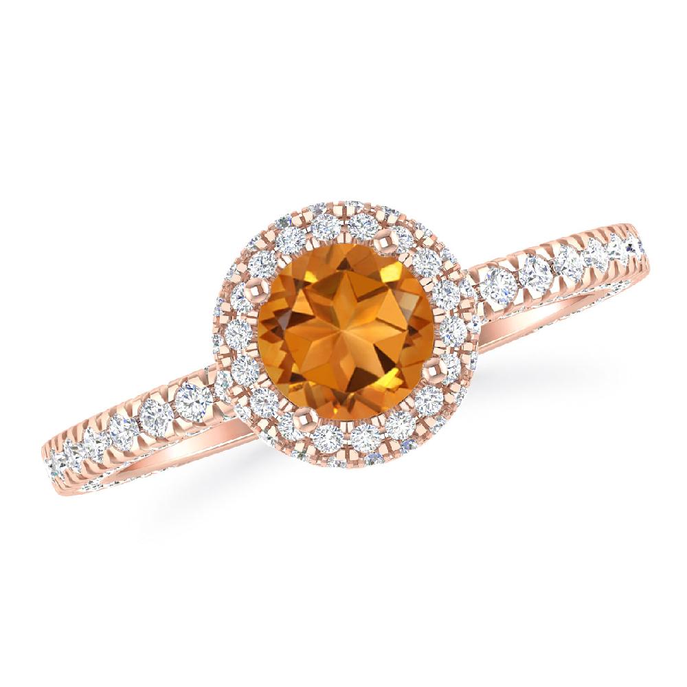 Rose Gold - Citrine