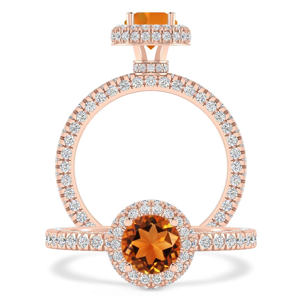 Rose Gold - Citrine