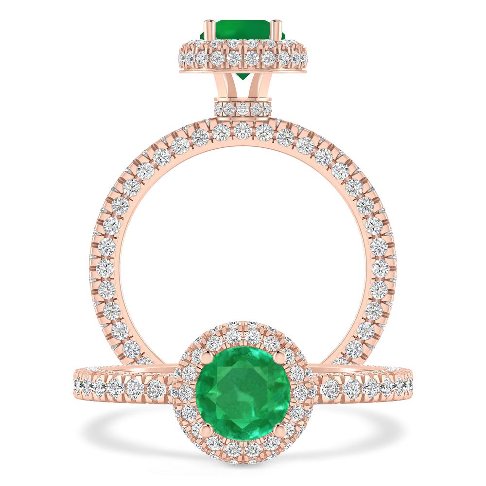 Rose Gold - Emerald