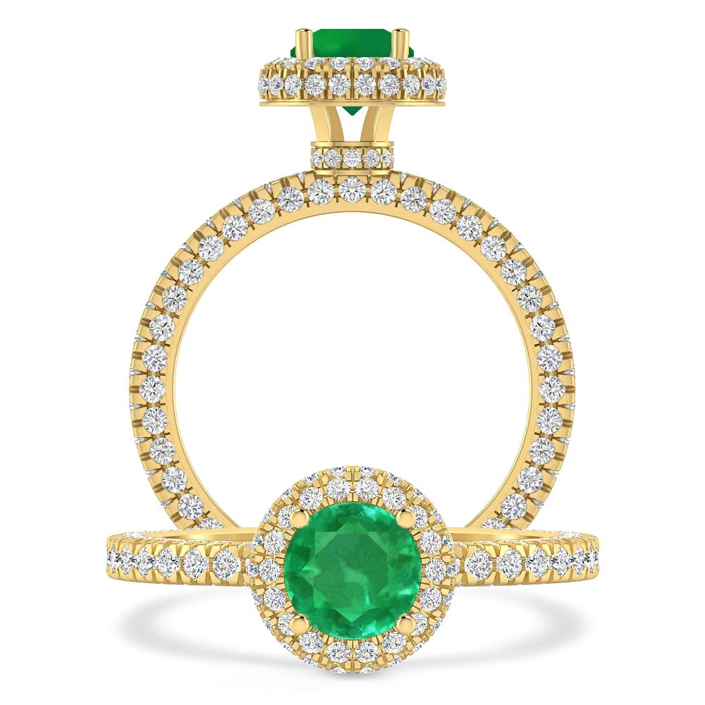 Yellow Gold - Emerald