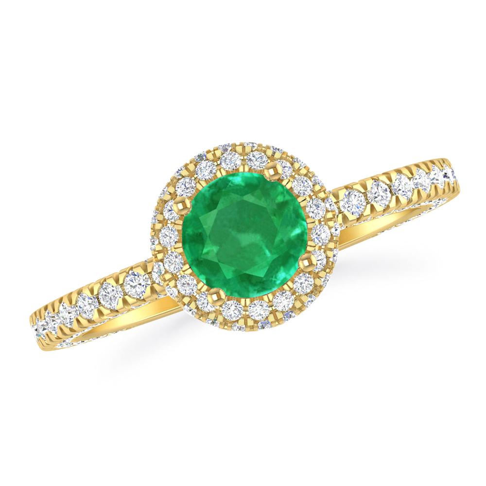 Yellow Gold - Emerald