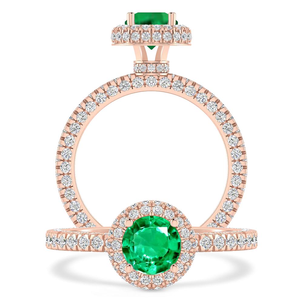 Rose Gold - Emerald