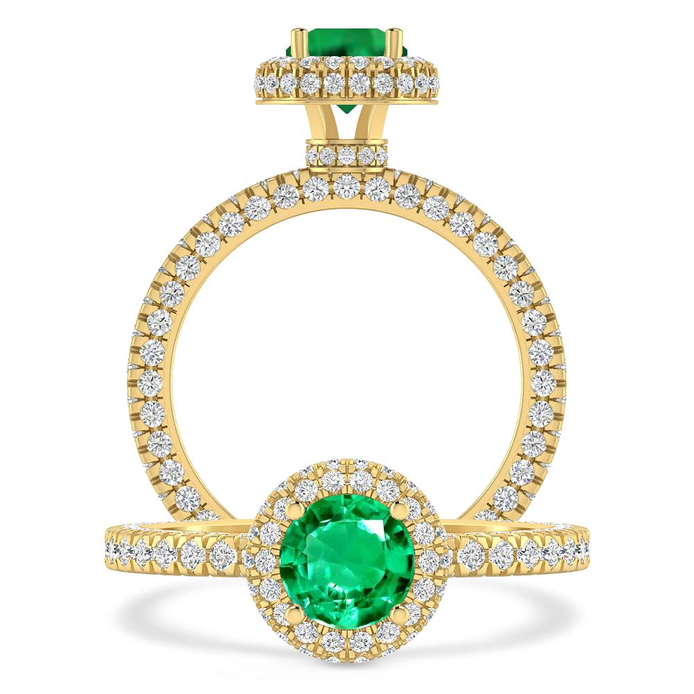 Yellow Gold - Emerald