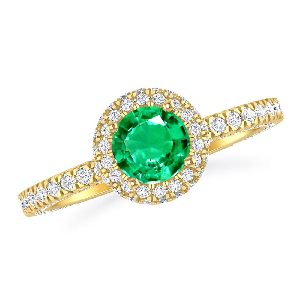 Yellow Gold - Emerald