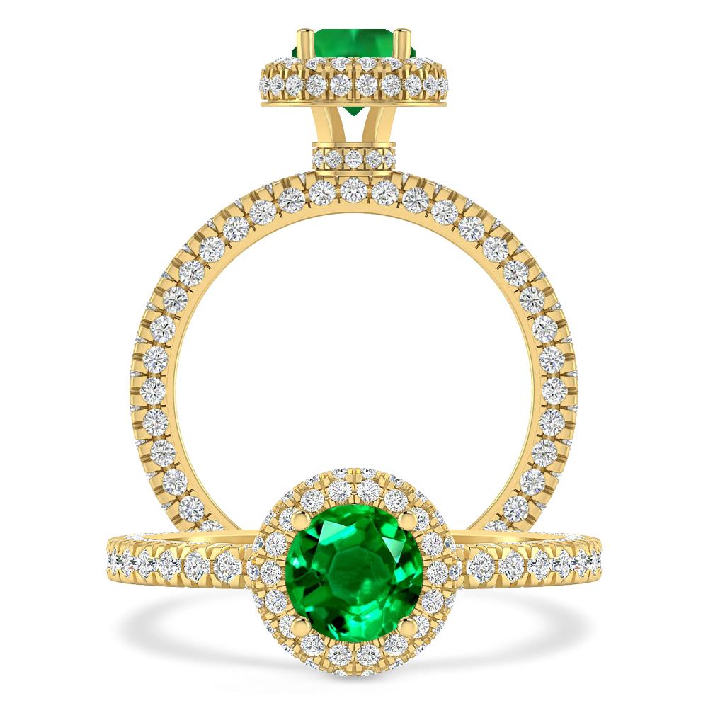 Yellow Gold - Emerald