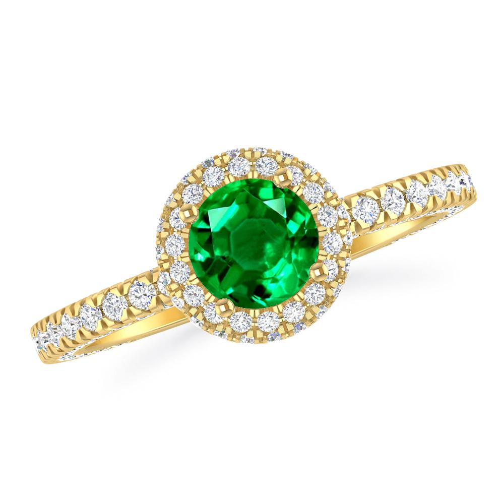 Yellow Gold - Emerald