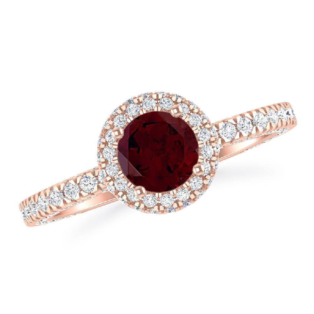 Rose Gold - Garnet