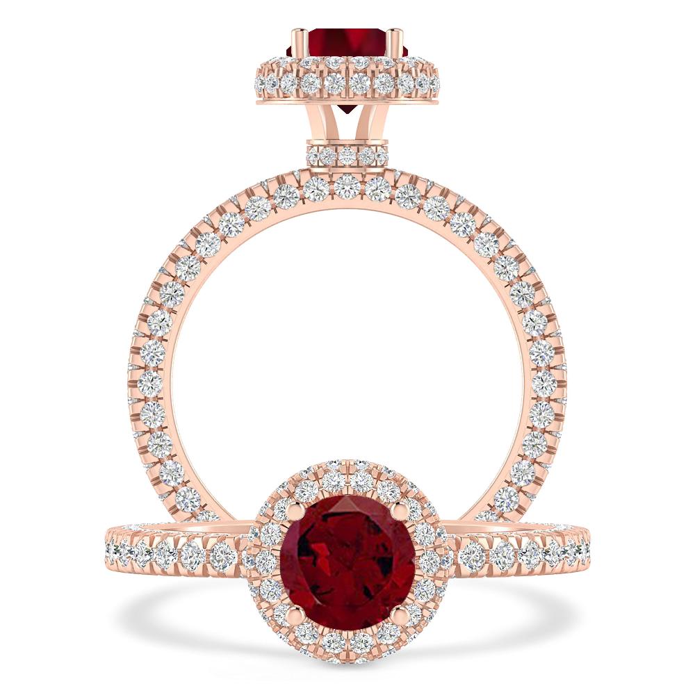 Rose Gold - Garnet