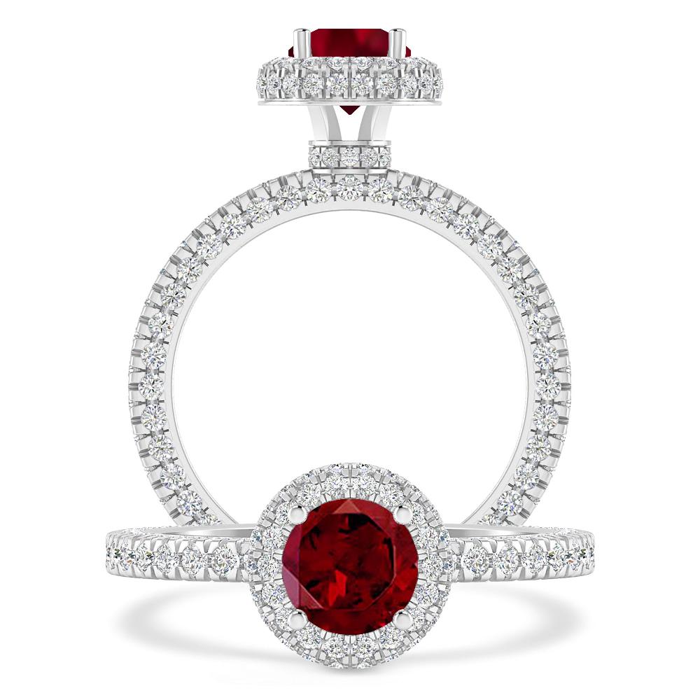 White Gold - Garnet