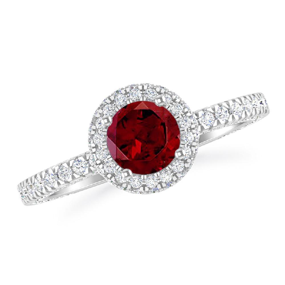 White Gold - Garnet