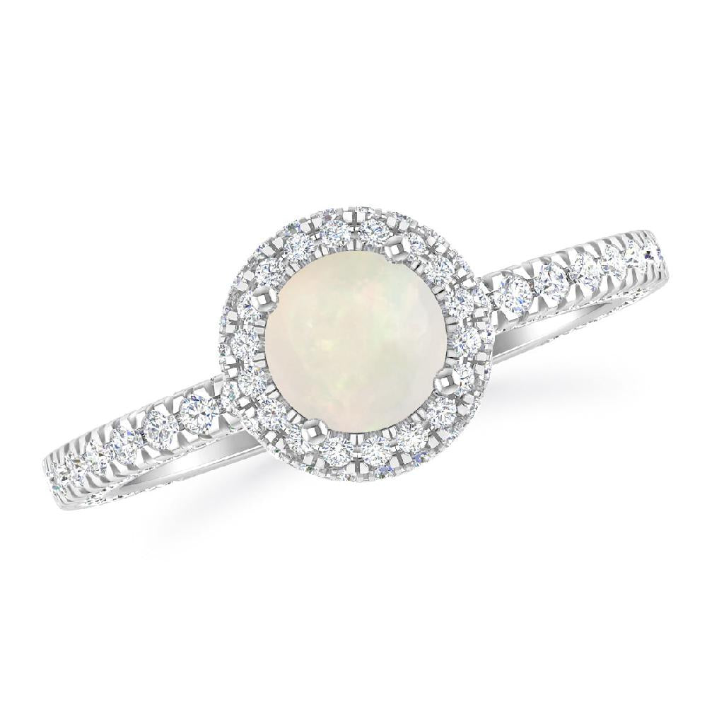 White Gold - Opal