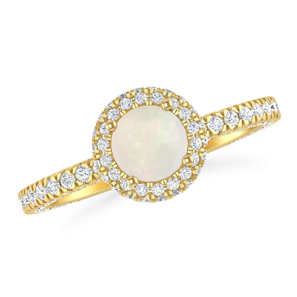 Yellow Gold - Opal