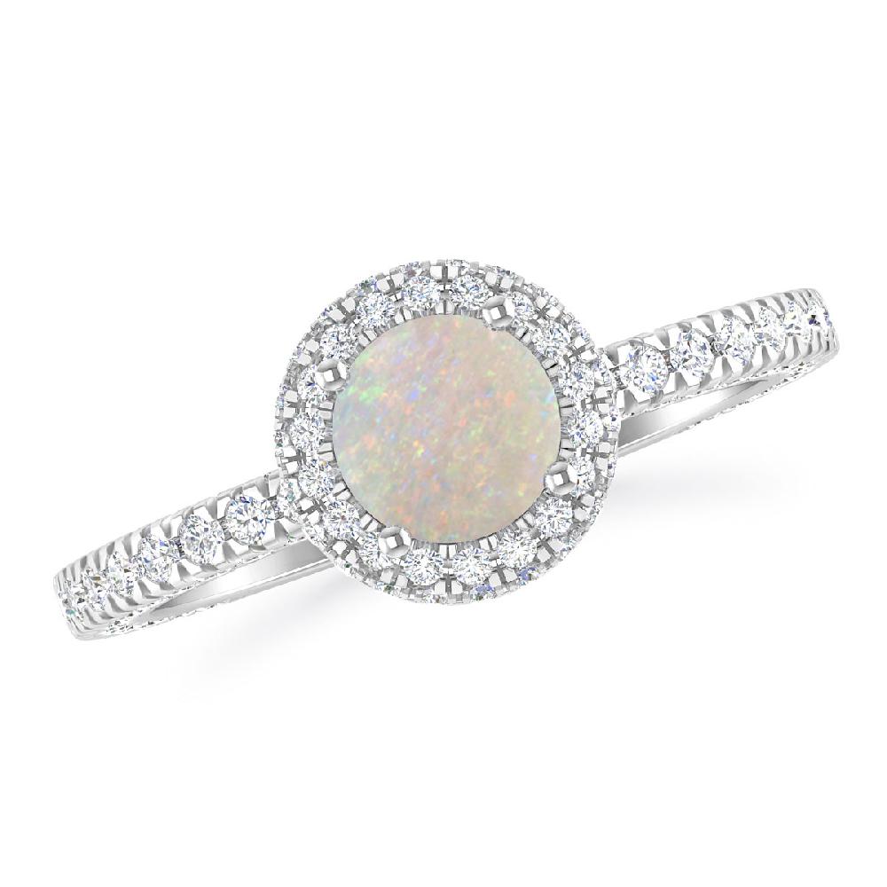 White Gold - Opal