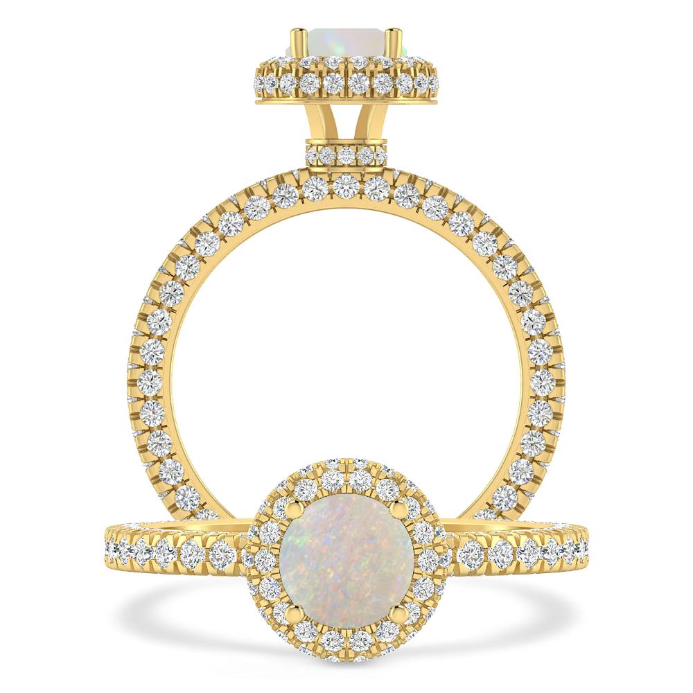 Yellow Gold - Opal