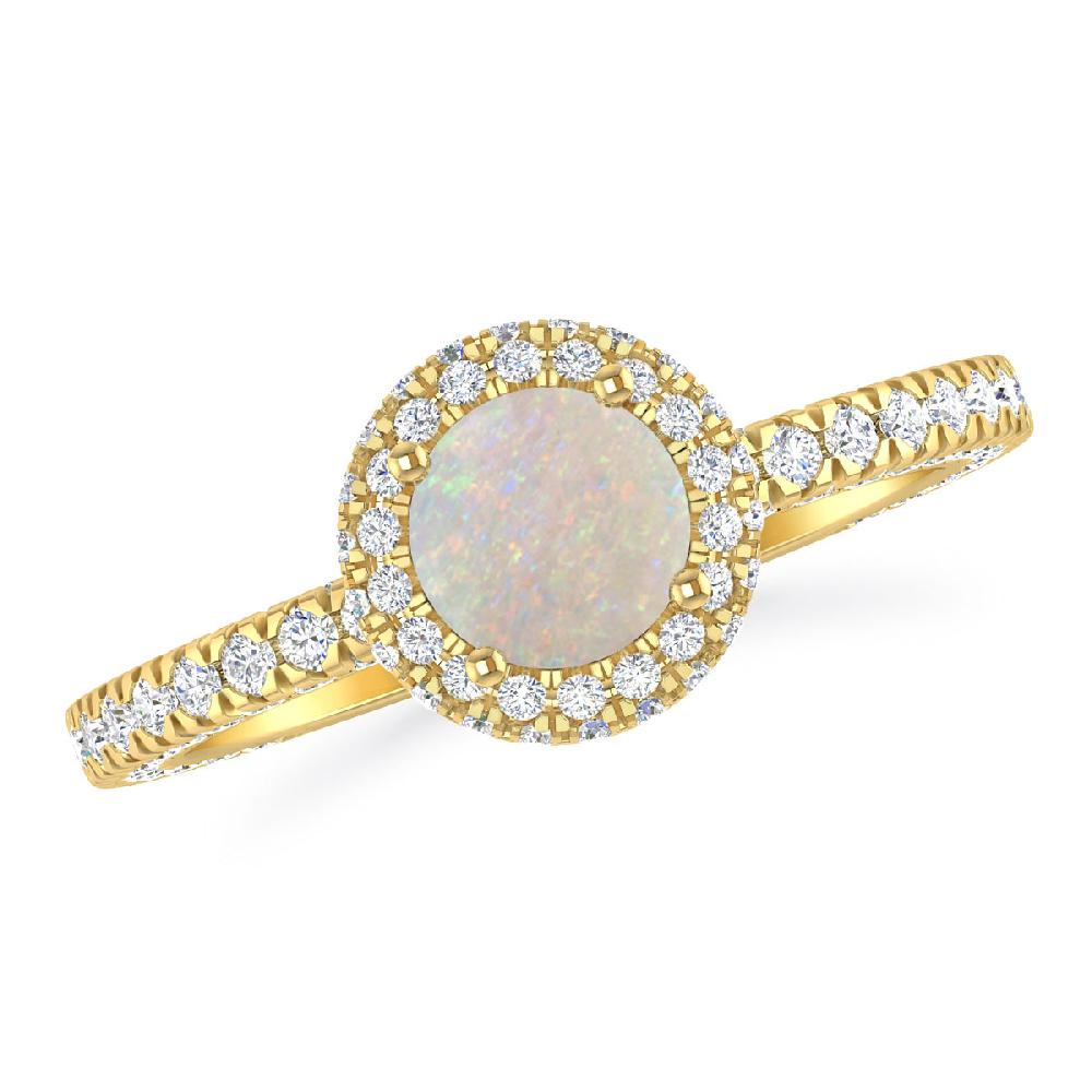 Yellow Gold - Opal