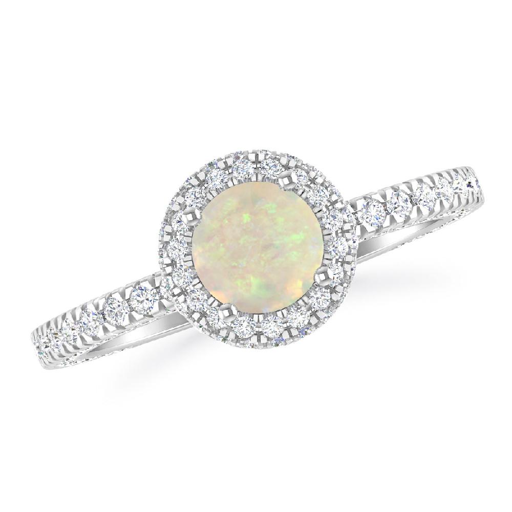 White Gold - Opal