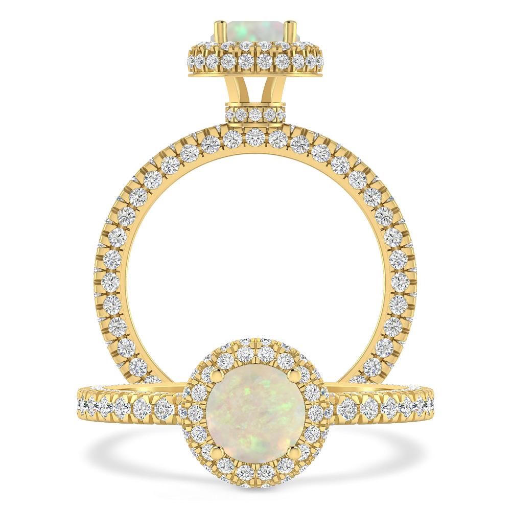 Yellow Gold - Opal