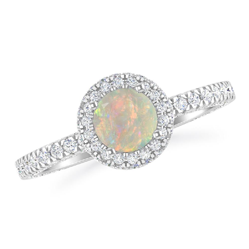 White Gold - Opal