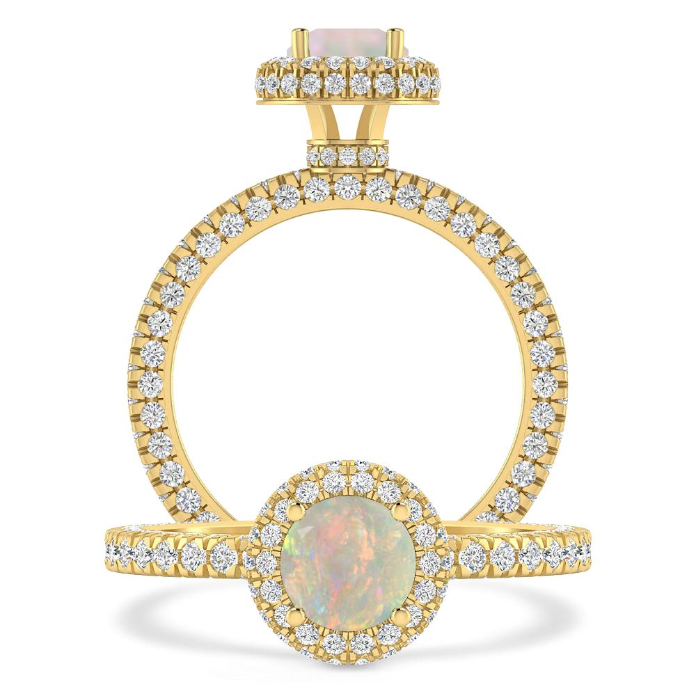 Yellow Gold - Opal