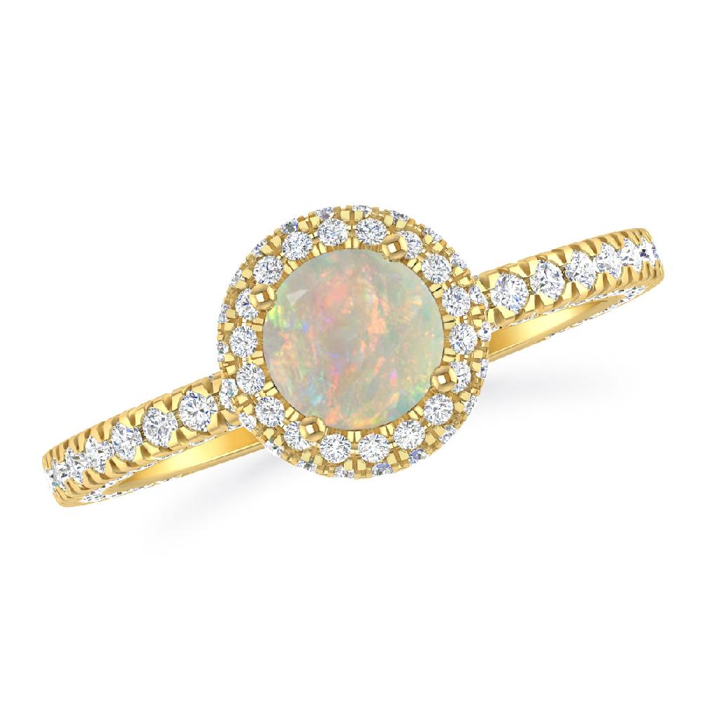 Yellow Gold - Opal