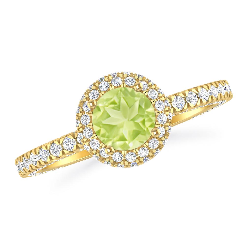 Yellow Gold - Peridot