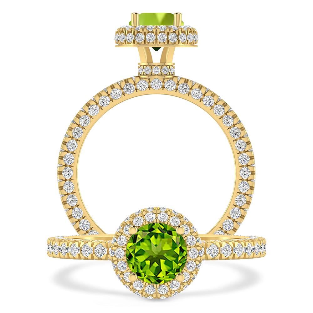 Yellow Gold - Peridot