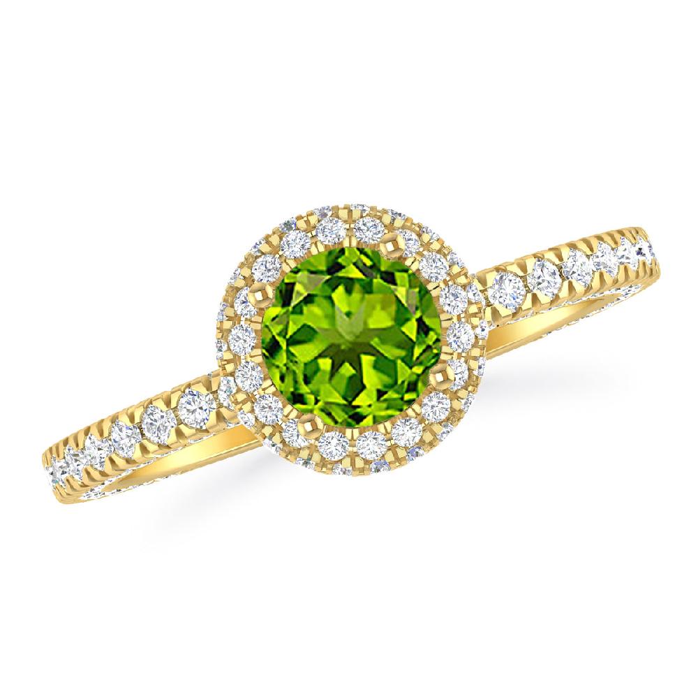 Yellow Gold - Peridot